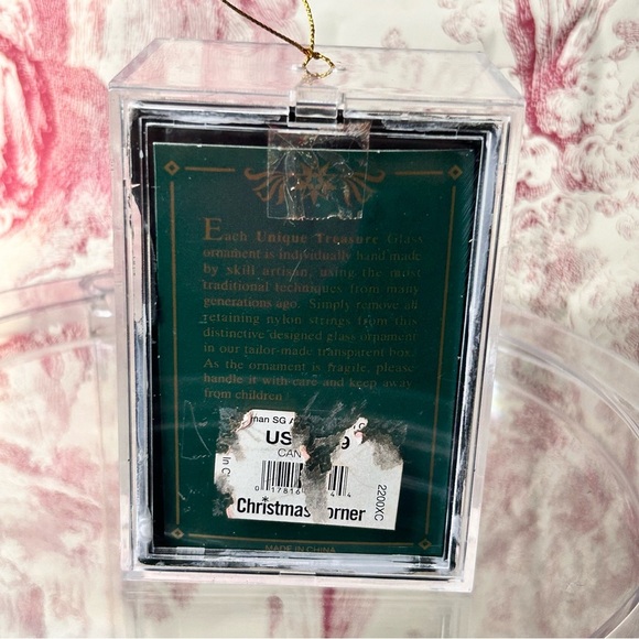 Vintage Christmas Ornament Handcrafted Glass‎ Jeweled Snowman Unique Treasures - Picture 14 of 17